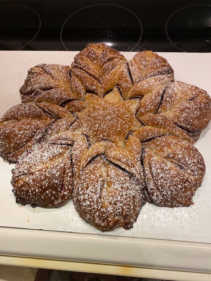 Christmas Star Twisted Bread