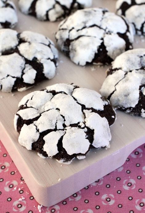 CHOCOLATE CRACKLE COOKIES