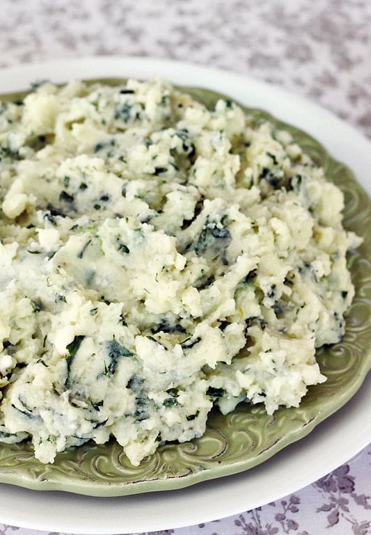 SPINACH & FETA MASHED POTATOES