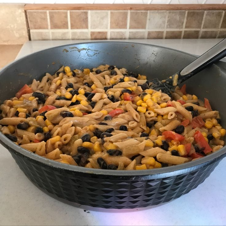 One Pot Southwestern Alfredo Pasta