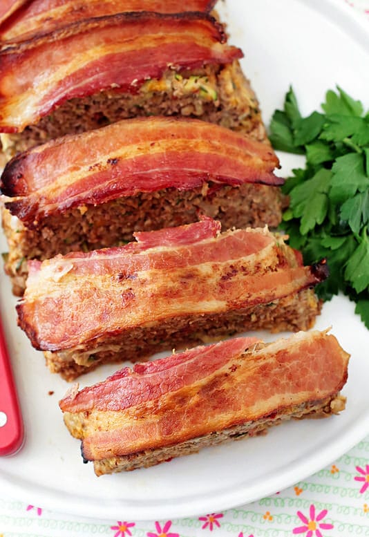 BACON-WRAPPED ZUCCHINI MEATLOAF