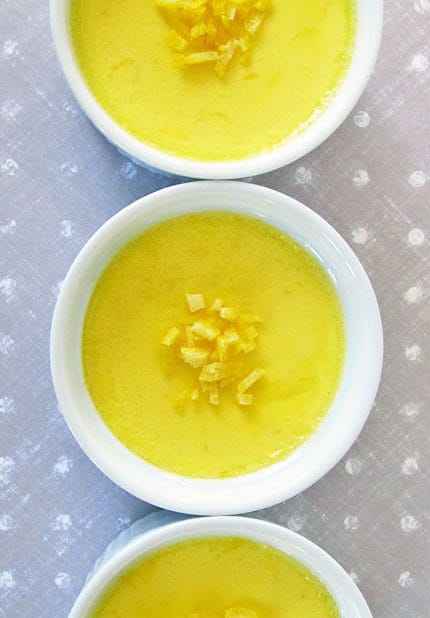 BAKED LEMON CUSTARD POTS