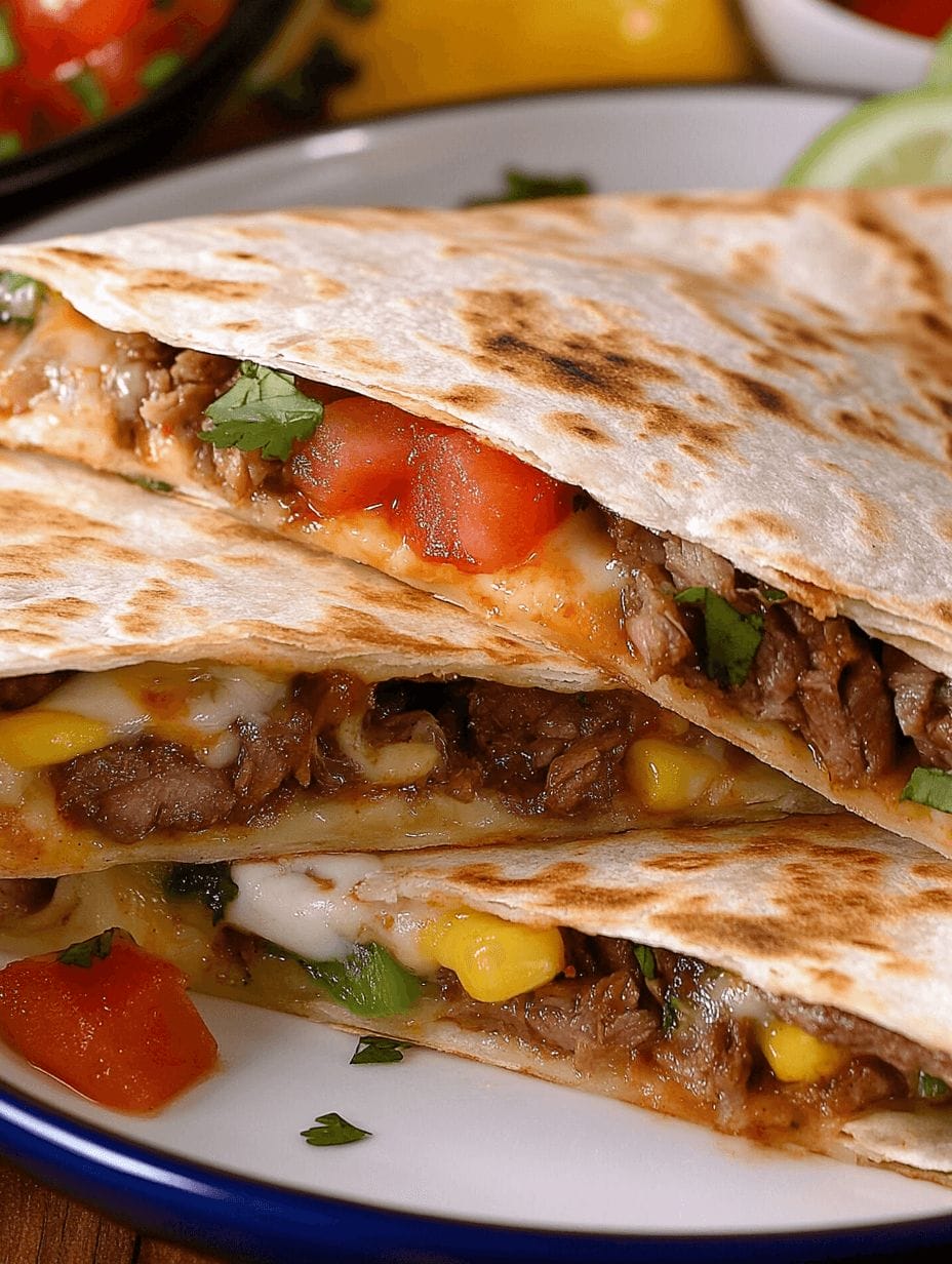 Loaded Steak Quesadillas