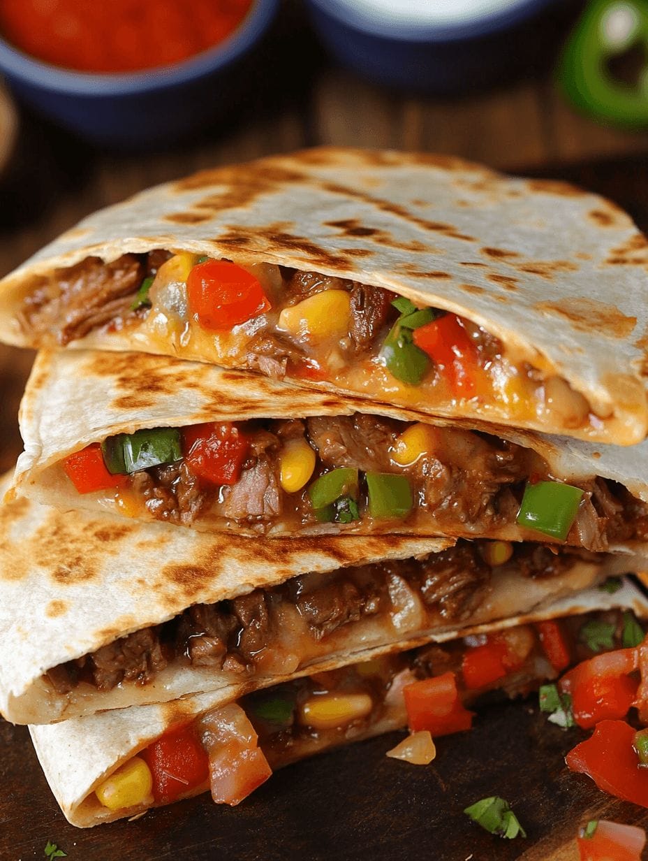 Loaded Steak Quesadillas