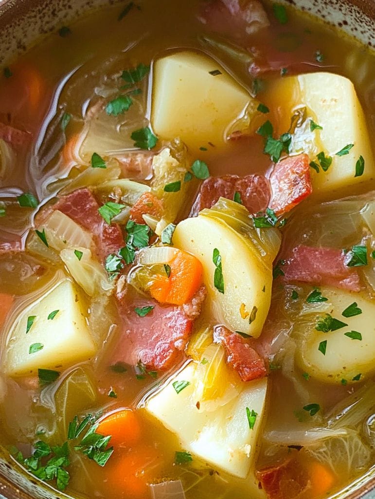 Irish Bacon, Cabbage, and Potato Soup - Taste Of Recipe