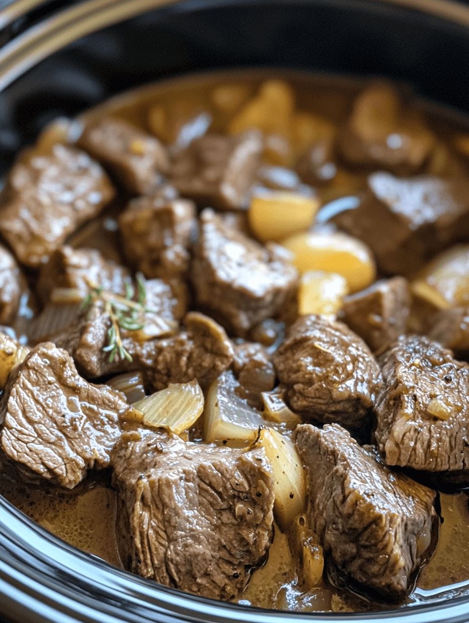Slow Cooker Steak Soup