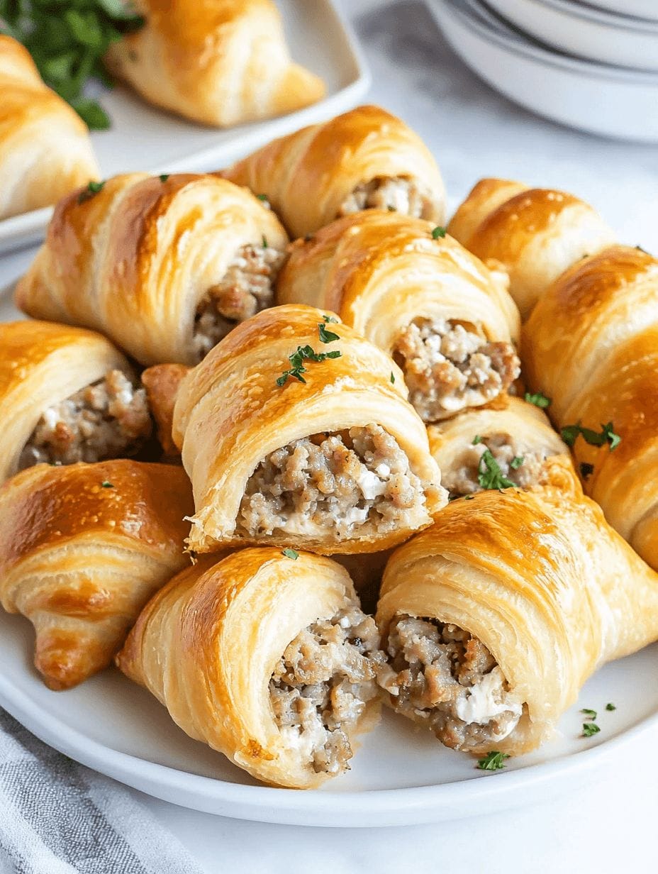 Sausage and Cream Cheese Crescents