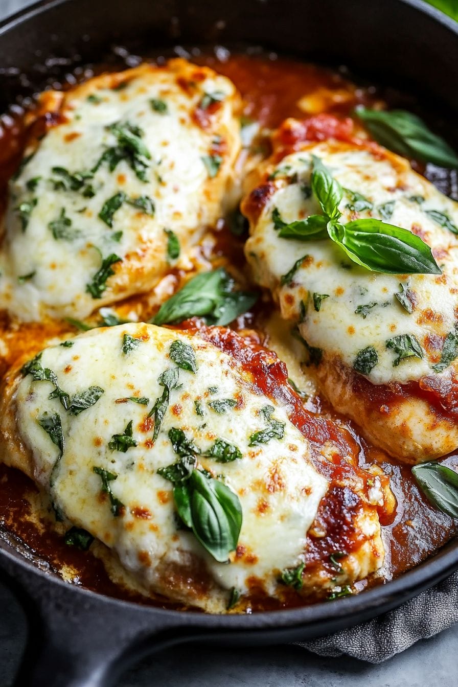 Chicken Mozzarella Skillet