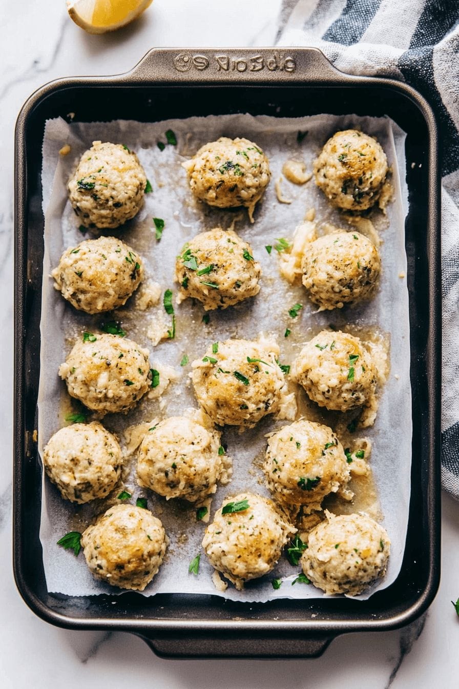 Chicken Piccata Meatballs