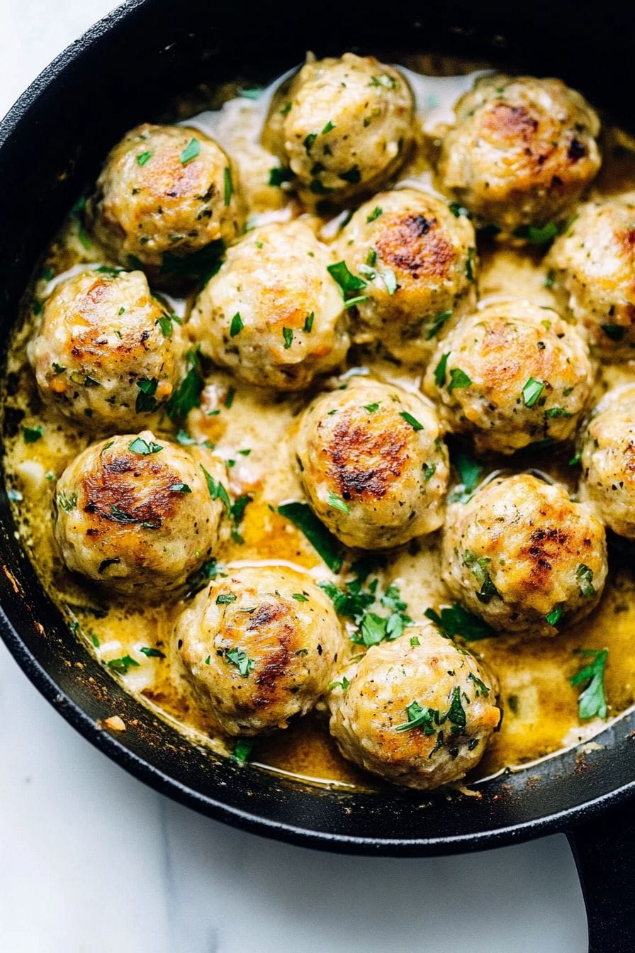 Chicken Piccata Meatballs