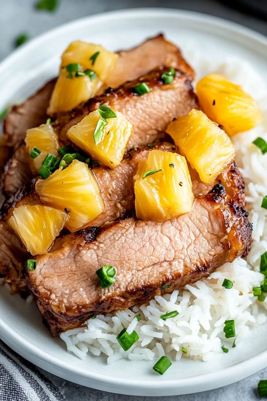 Slow Cooker Pineapple Pork Loin Recipe