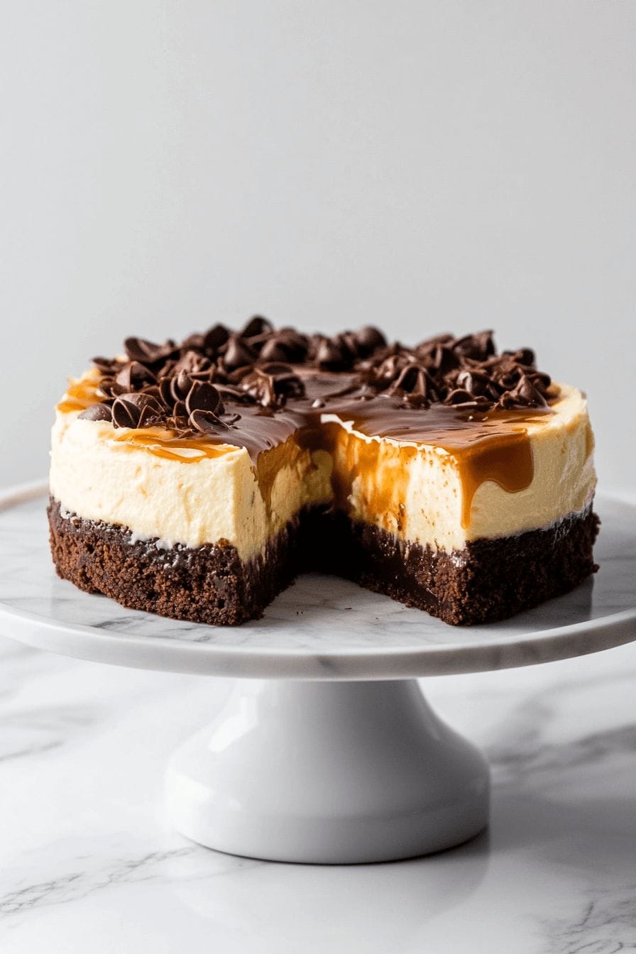 Caramel Brownie Cheesecake