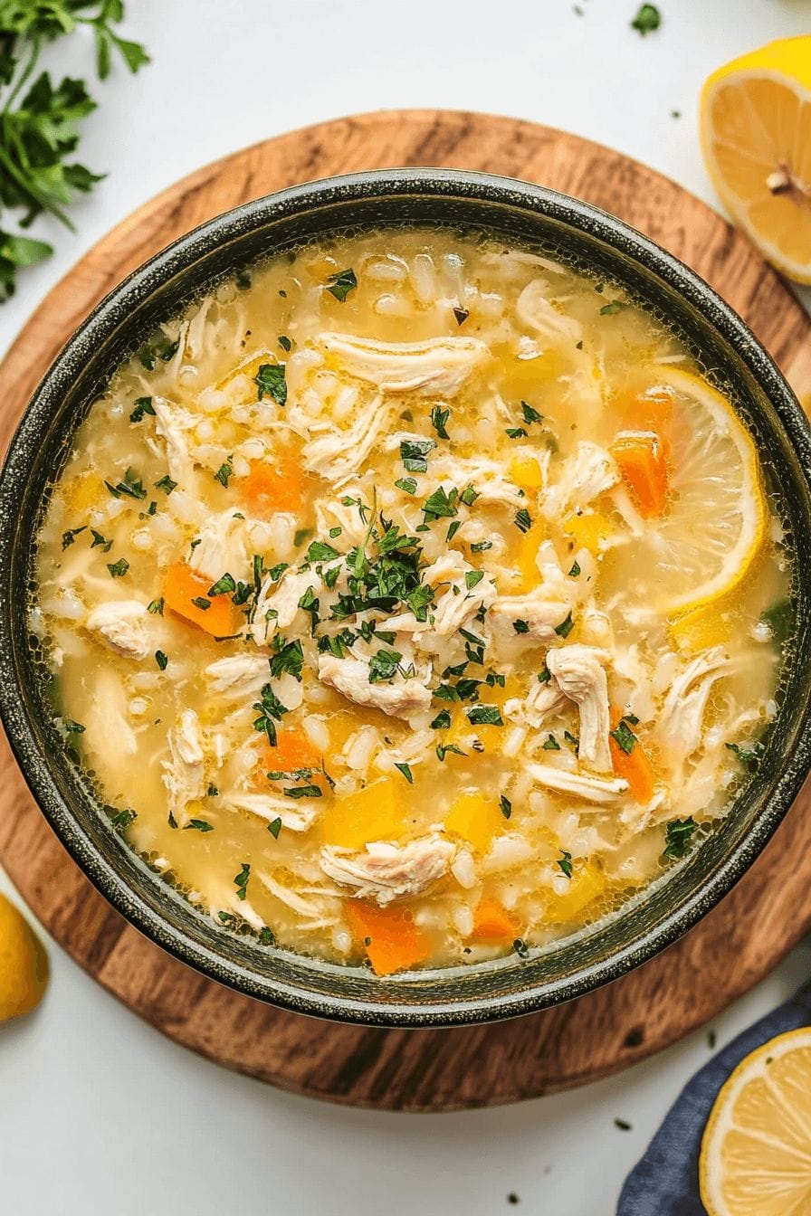 Slow Cooker Lemon Chicken & Rice Soup 13 Slow Cooker Lemon Chicken & Rice Soup