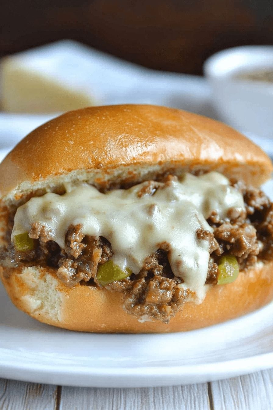 PHILLY CHEESE STEAK SLOPPY JOES RECIPE