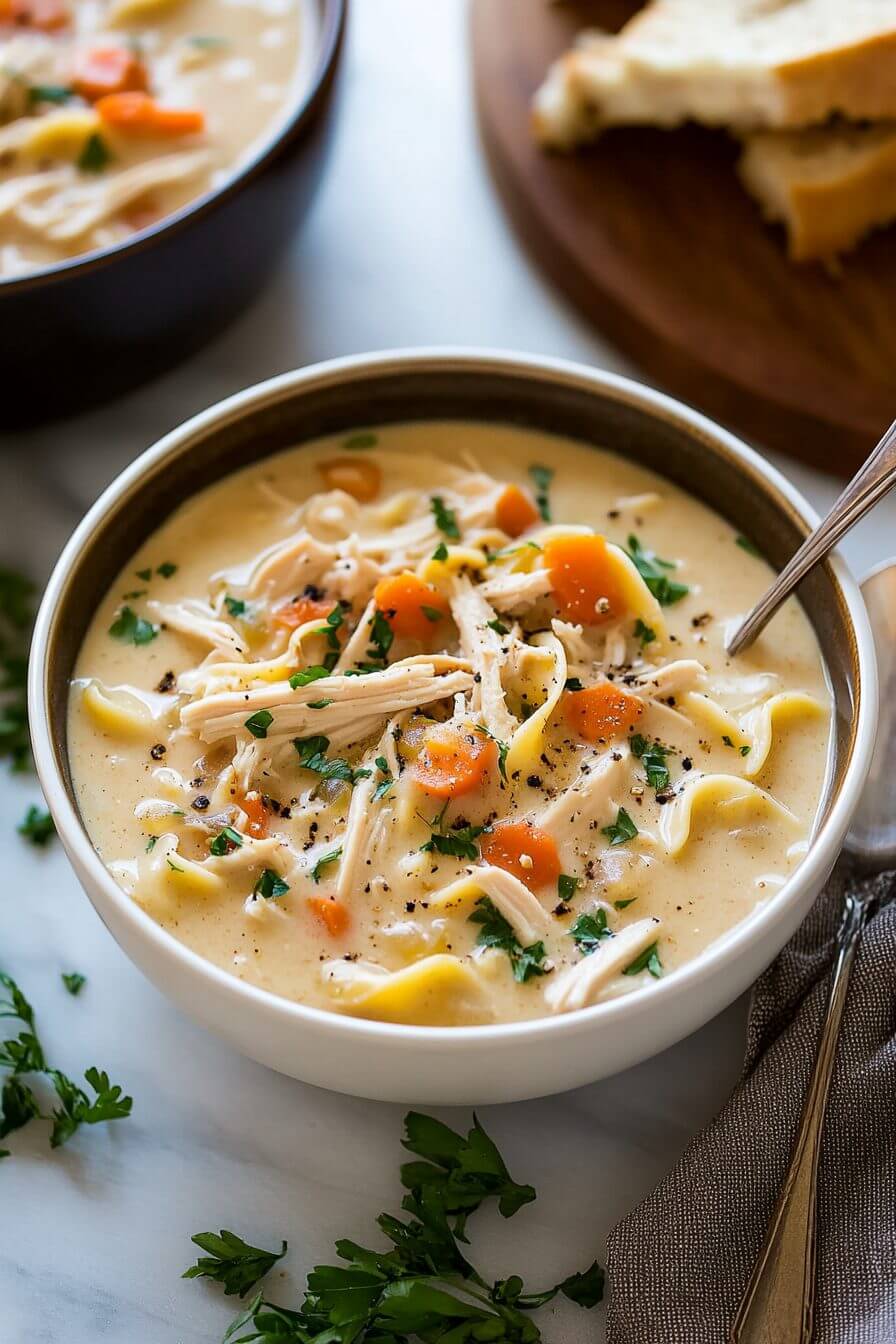 Creamy Chicken Noodle Soup