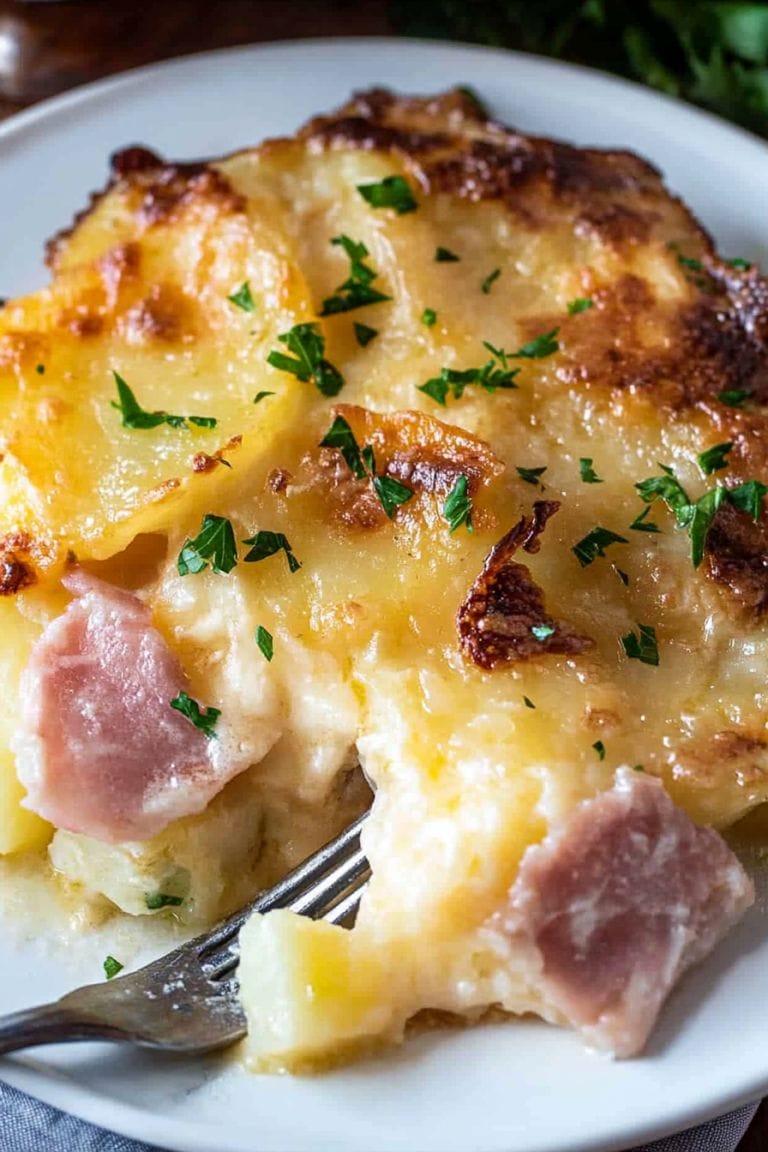 Ham and Potato Au Gratin - Taste Of Recipe
