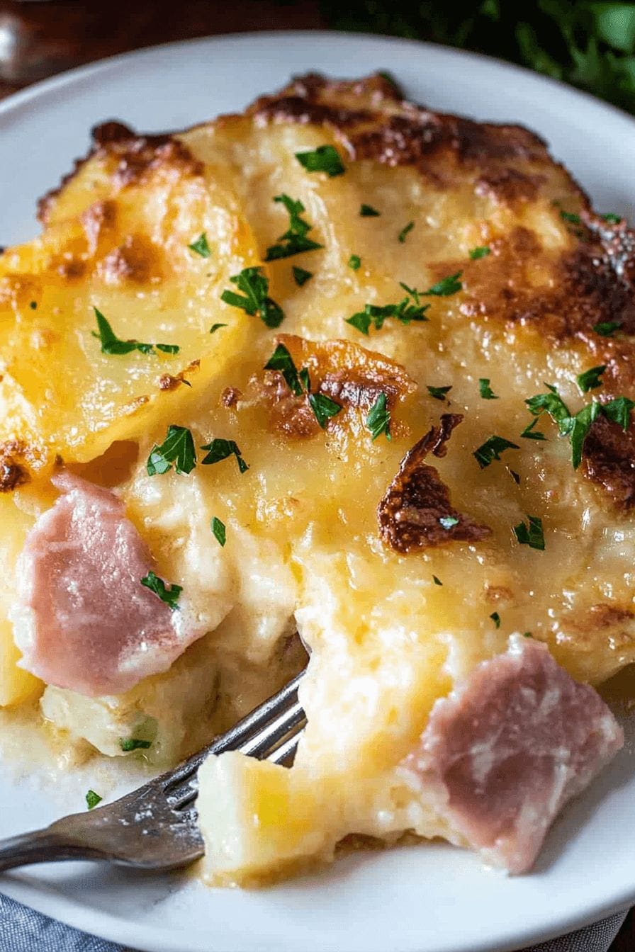 Ham and Potato Au Gratin