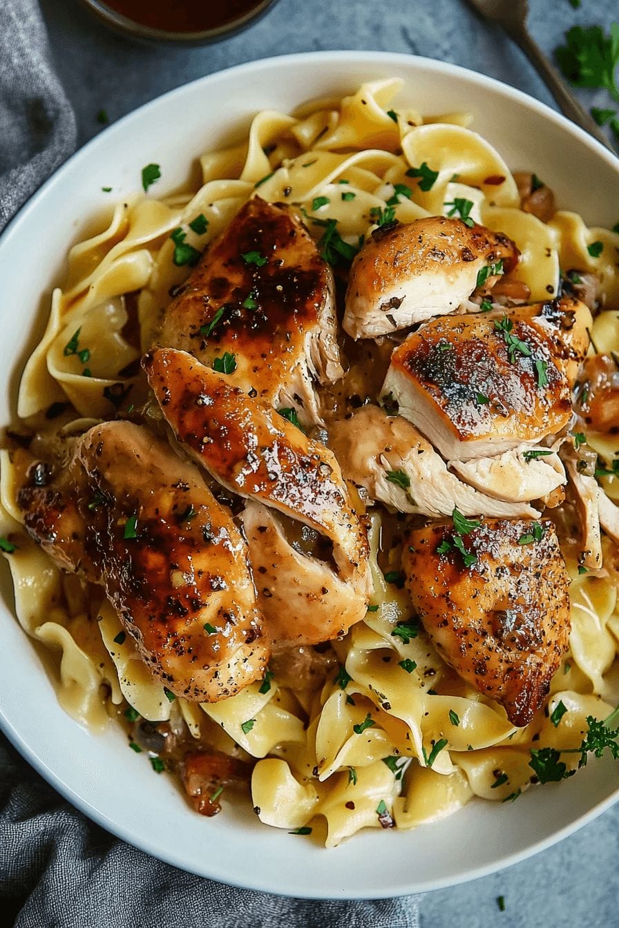 Chicken with Buttered Noodles