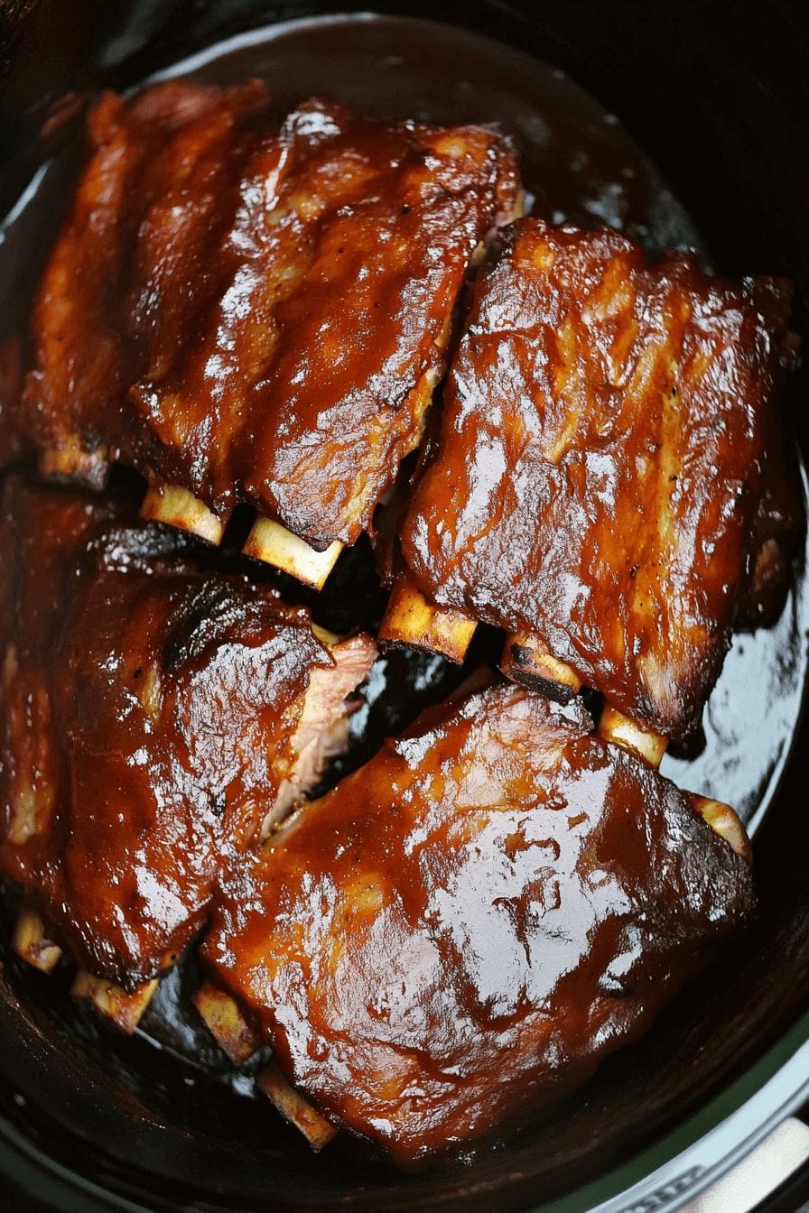 Slow Cooker Root Beer BBQ Pork Ribs