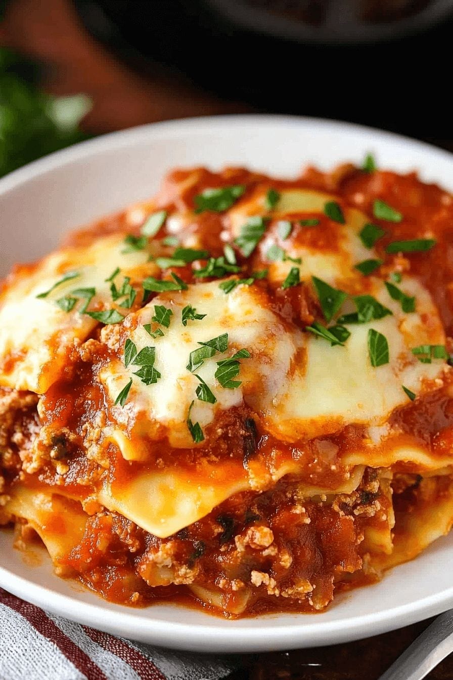 Slow Cooker Ravioli Lasagna Recipe 11 Slow Cooker Ravioli Lasagna Recipe