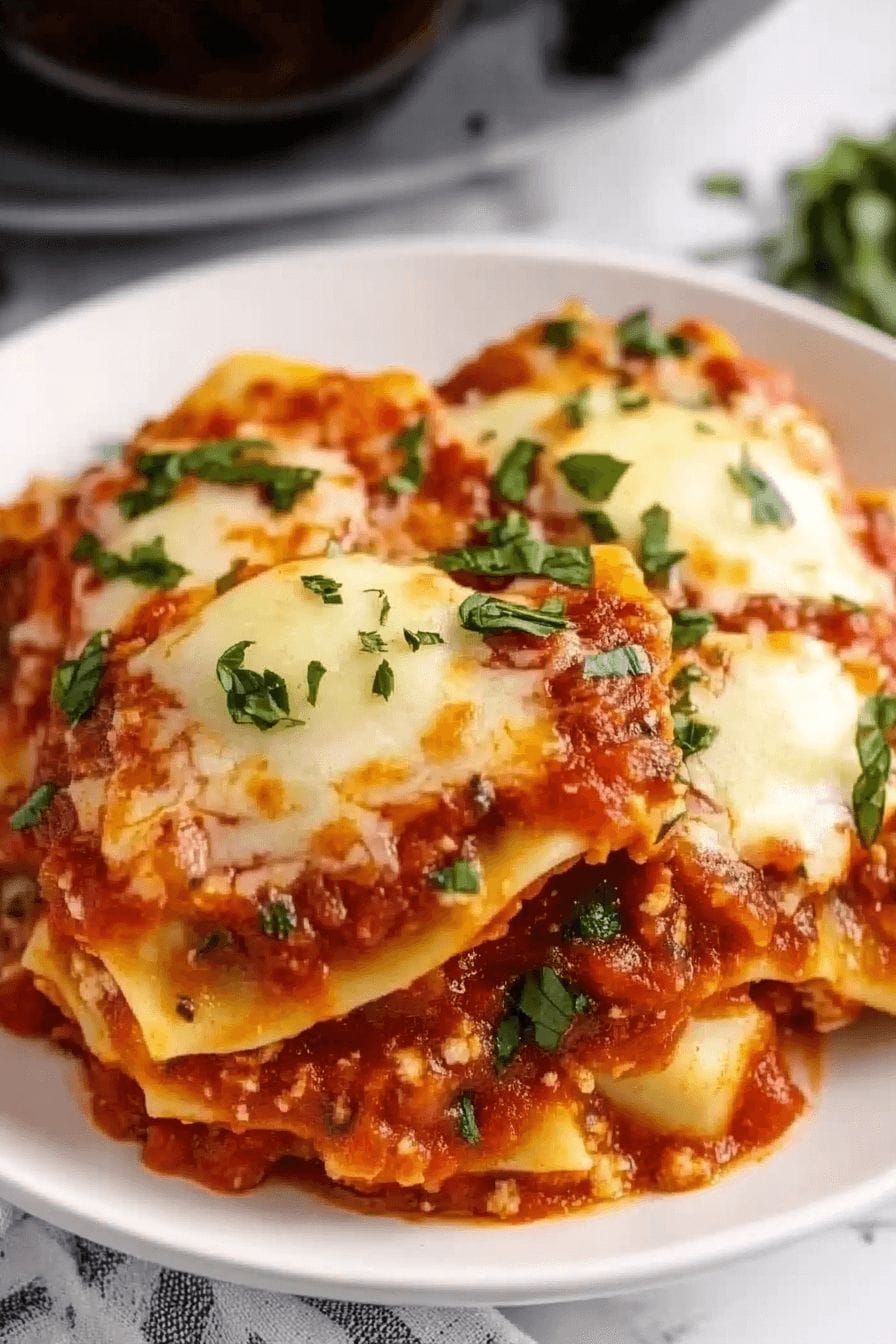 Slow Cooker Ravioli Lasagna Recipe 9 Slow Cooker Ravioli Lasagna Recipe