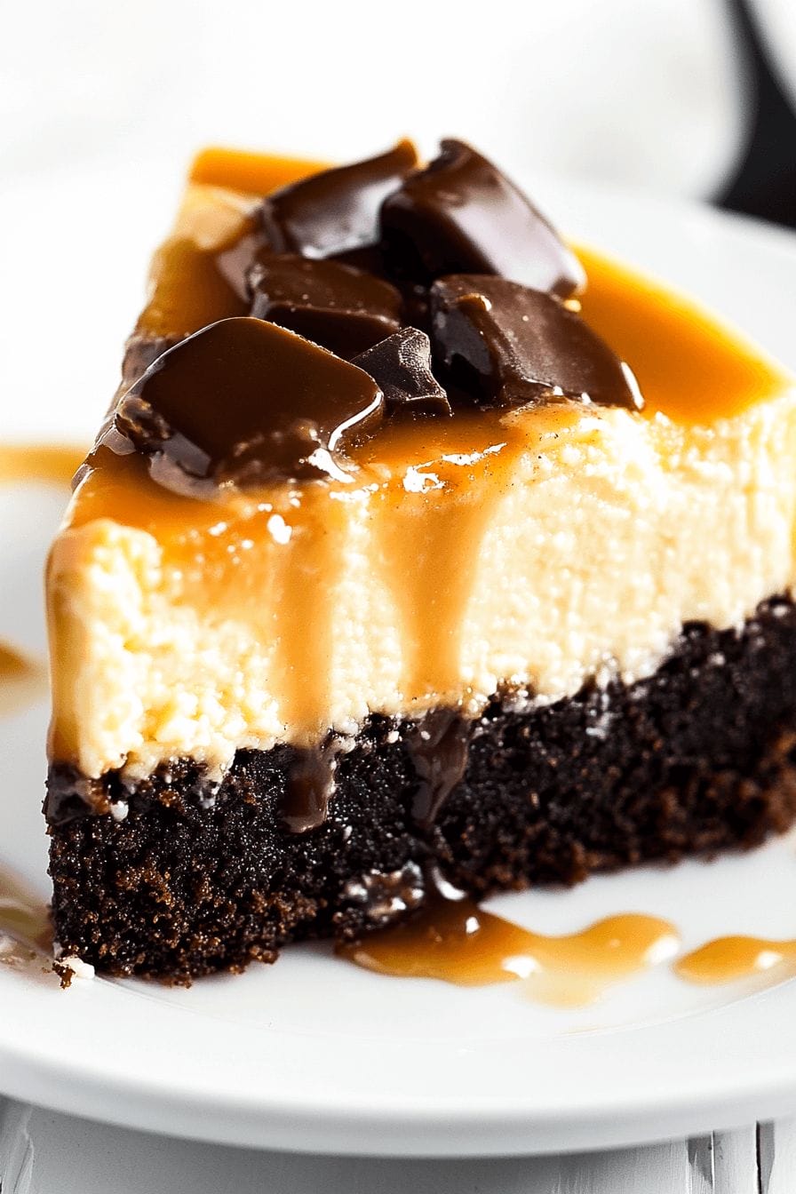 Caramel Brownie Cheesecake