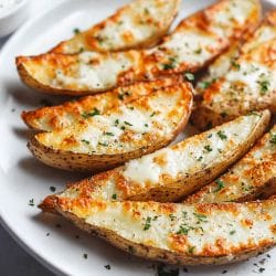 Baked Garlic Parmesan Potato Wedges 12 Baked Garlic Parmesan Potato Wedges