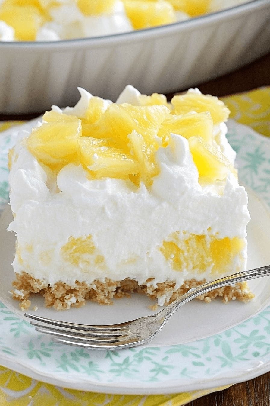 No-Bake Pineapple Cream Dessert