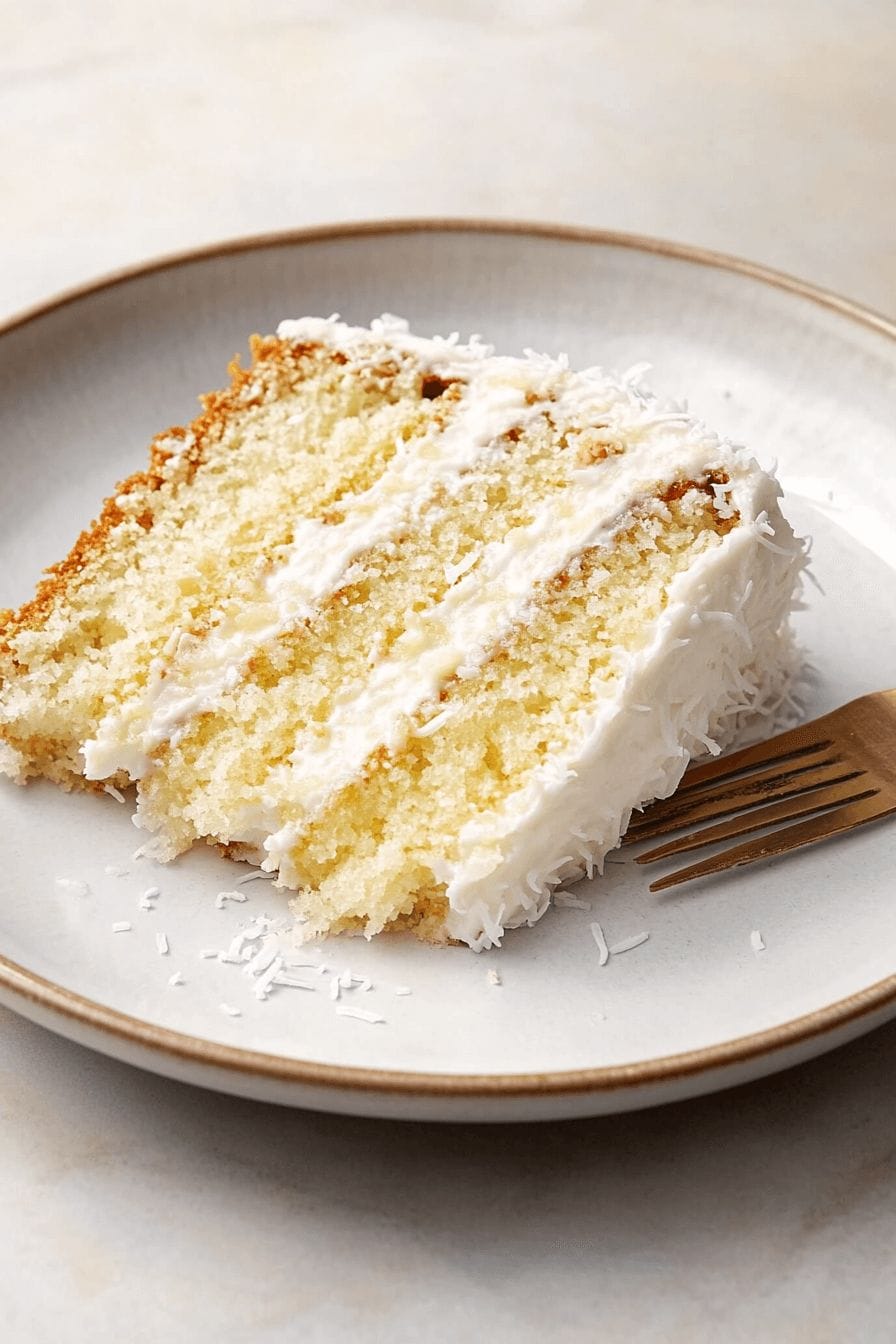 Pineapple Coconut Surprise Cake