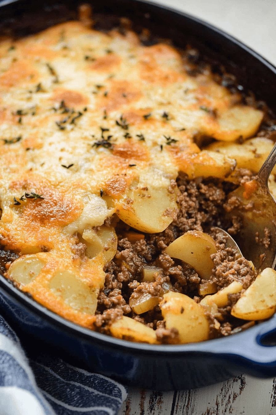 Hobo Casserole Rustic Ground Beef and Potato Bake