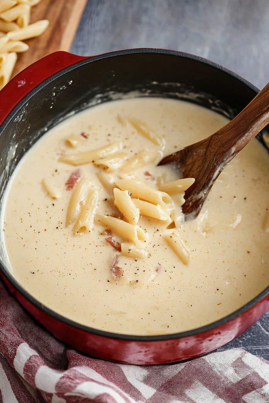 Chicken Bacon Spinach Penne - Taste Of Recipe