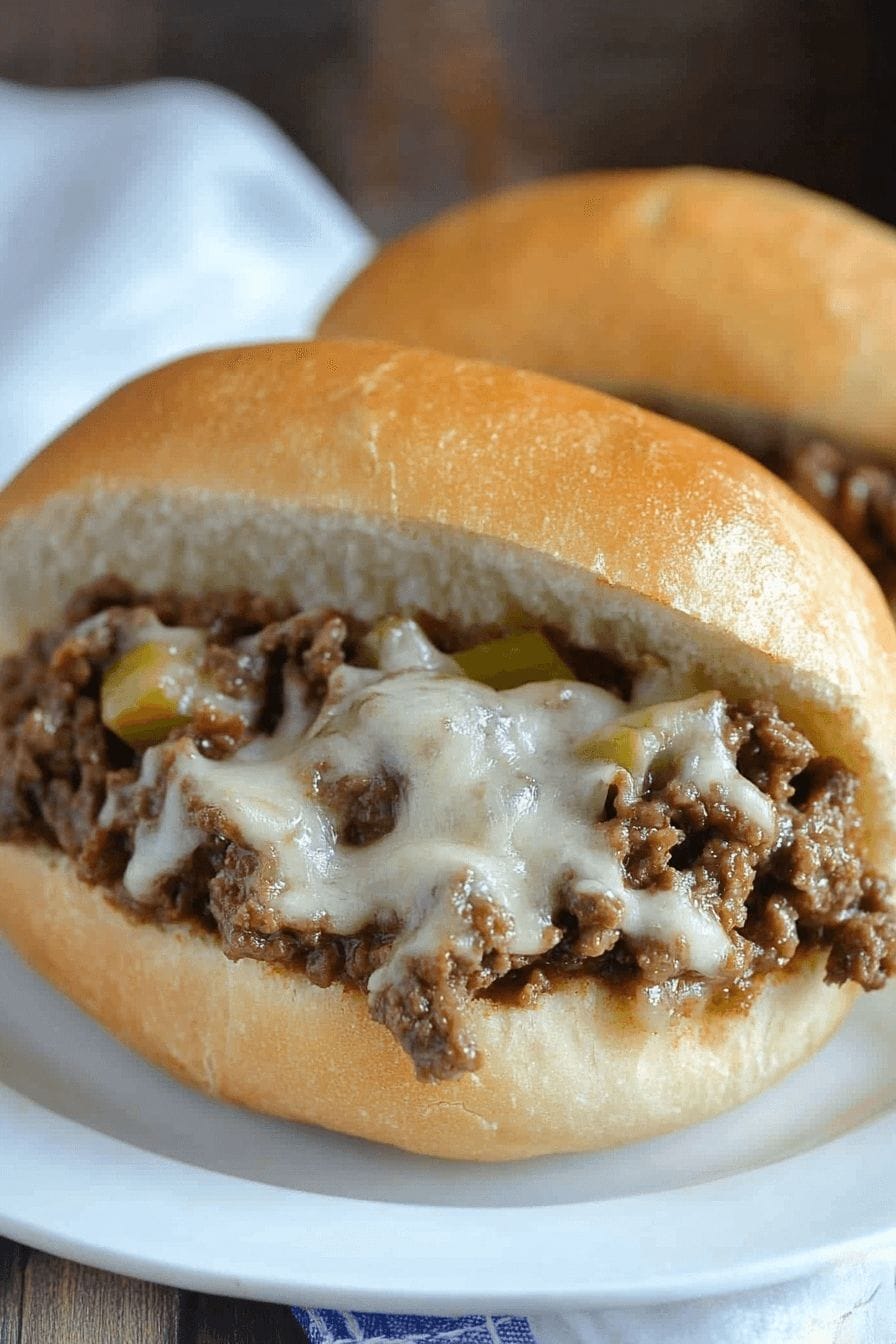 PHILLY CHEESE STEAK SLOPPY JOES RECIPE