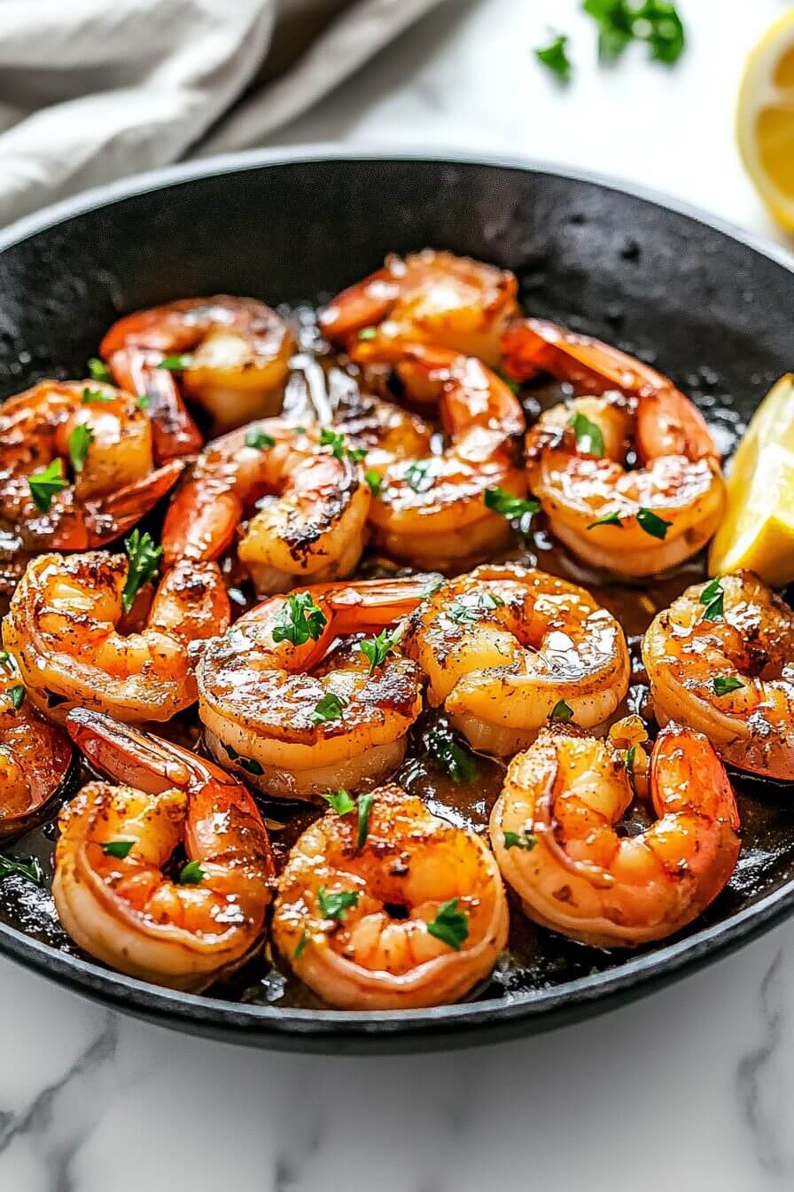 Quick & Healthy Dinner 20 Minute Honey Garlic Shrimp - Taste Of Recipe
