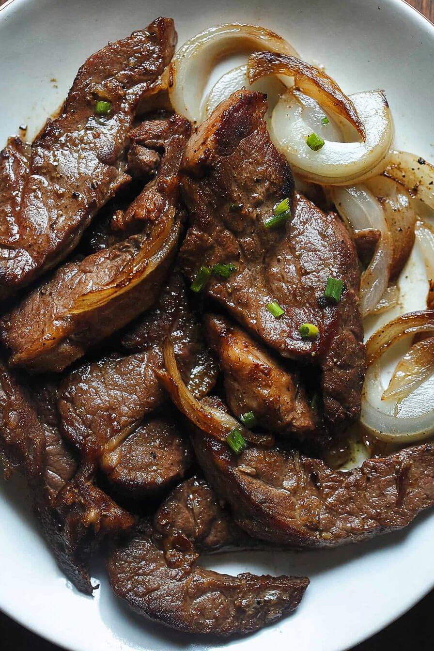 BEEF LIVER AND ONIONS