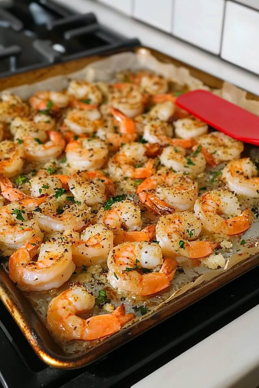 Garlic Parmesan Roasted Shrimp