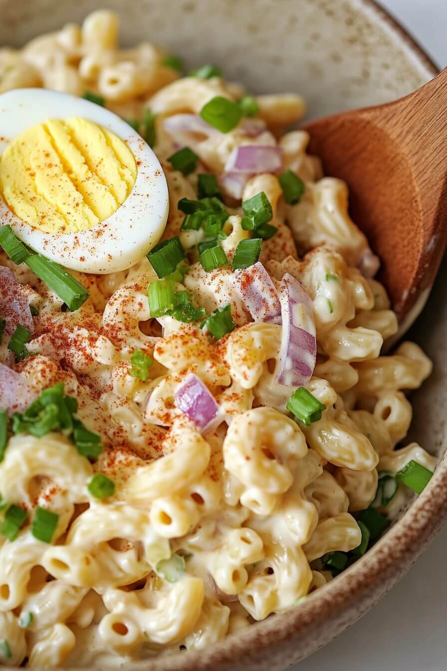 Deviled Egg Pasta Salad Recipe