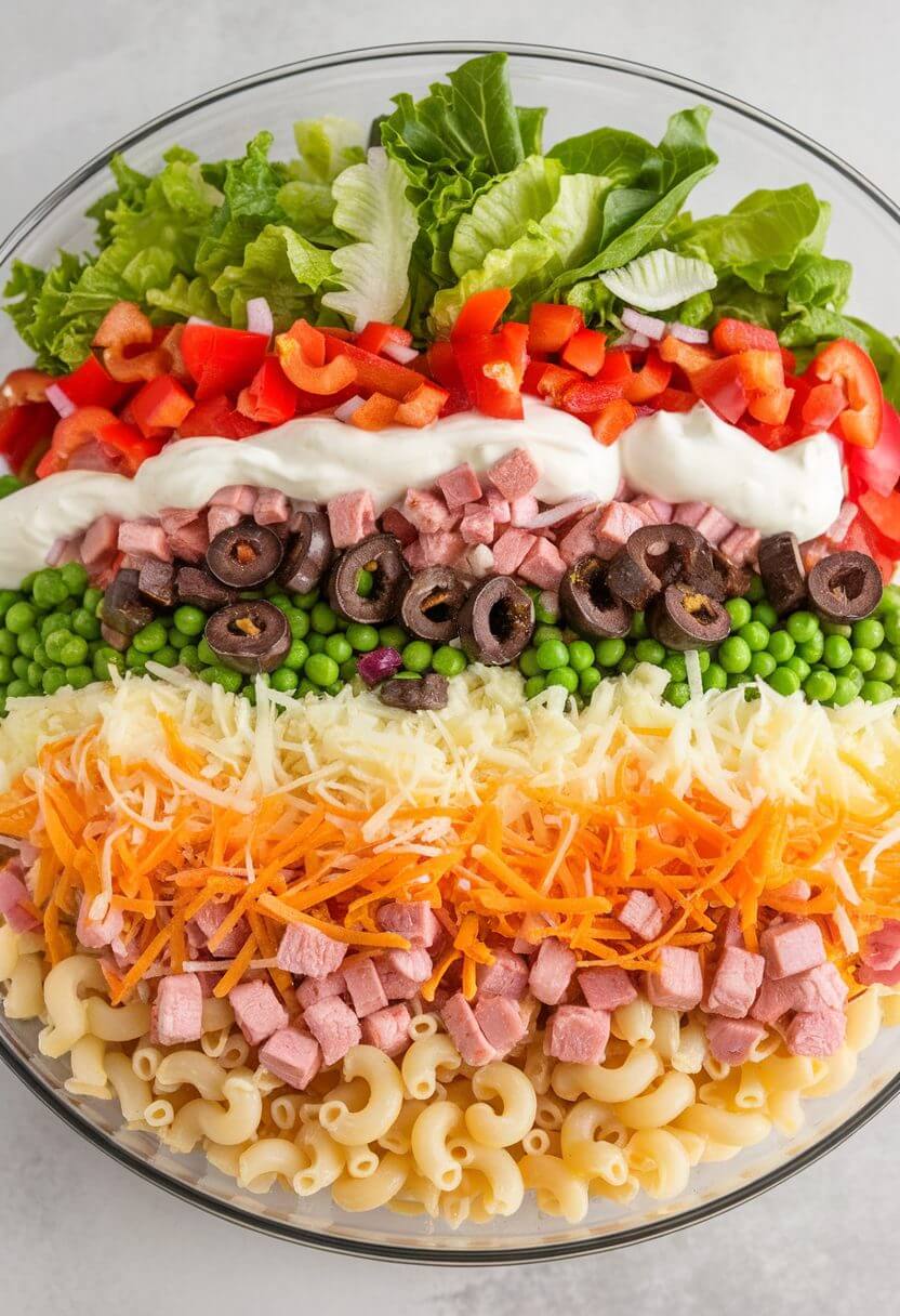 Layered Pasta Salad