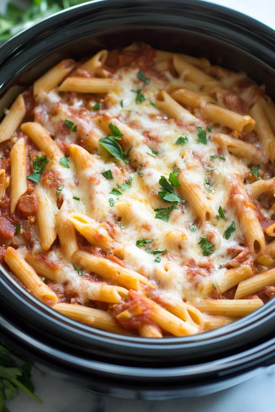 Slow Cooker Baked Ziti