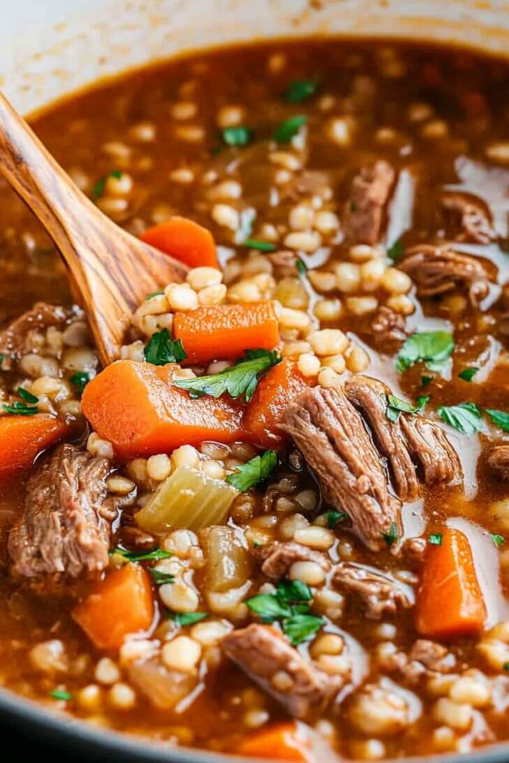 Best Ever Beef And Barley Soup
