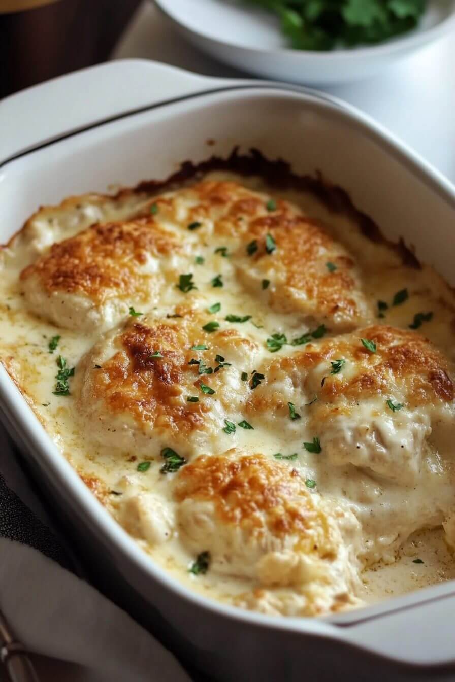 Cheesy Sour Cream Chicken Casserole