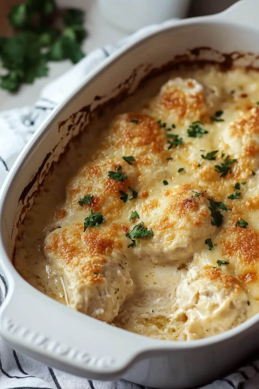 Cheesy Sour Cream Chicken Casserole