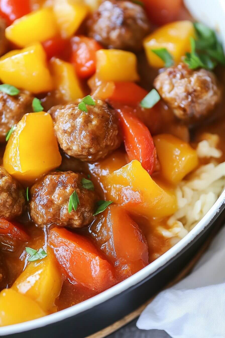 Sweet and Sour Meatballs Recipe