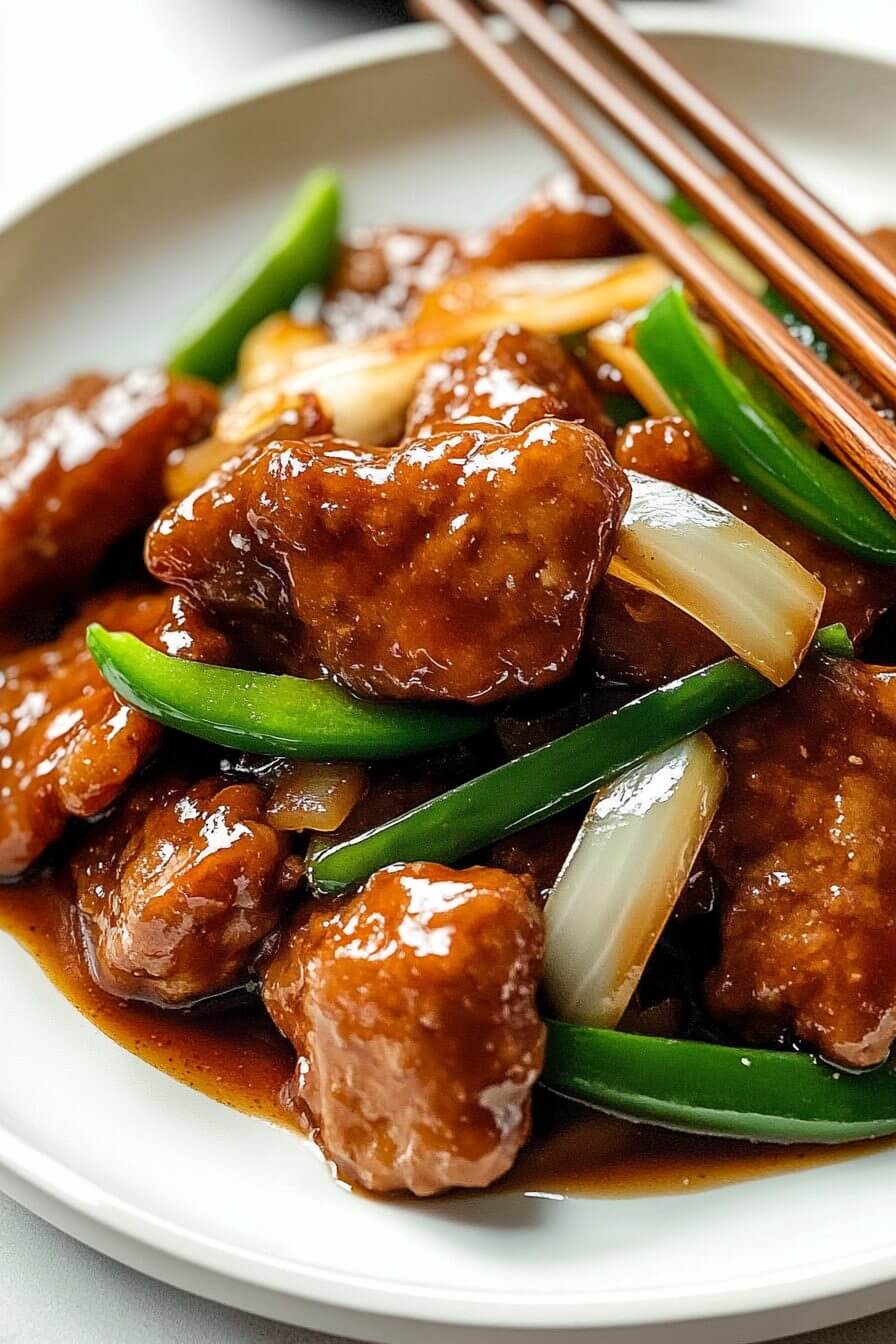 Chinese Beef and Onion Stir Fry