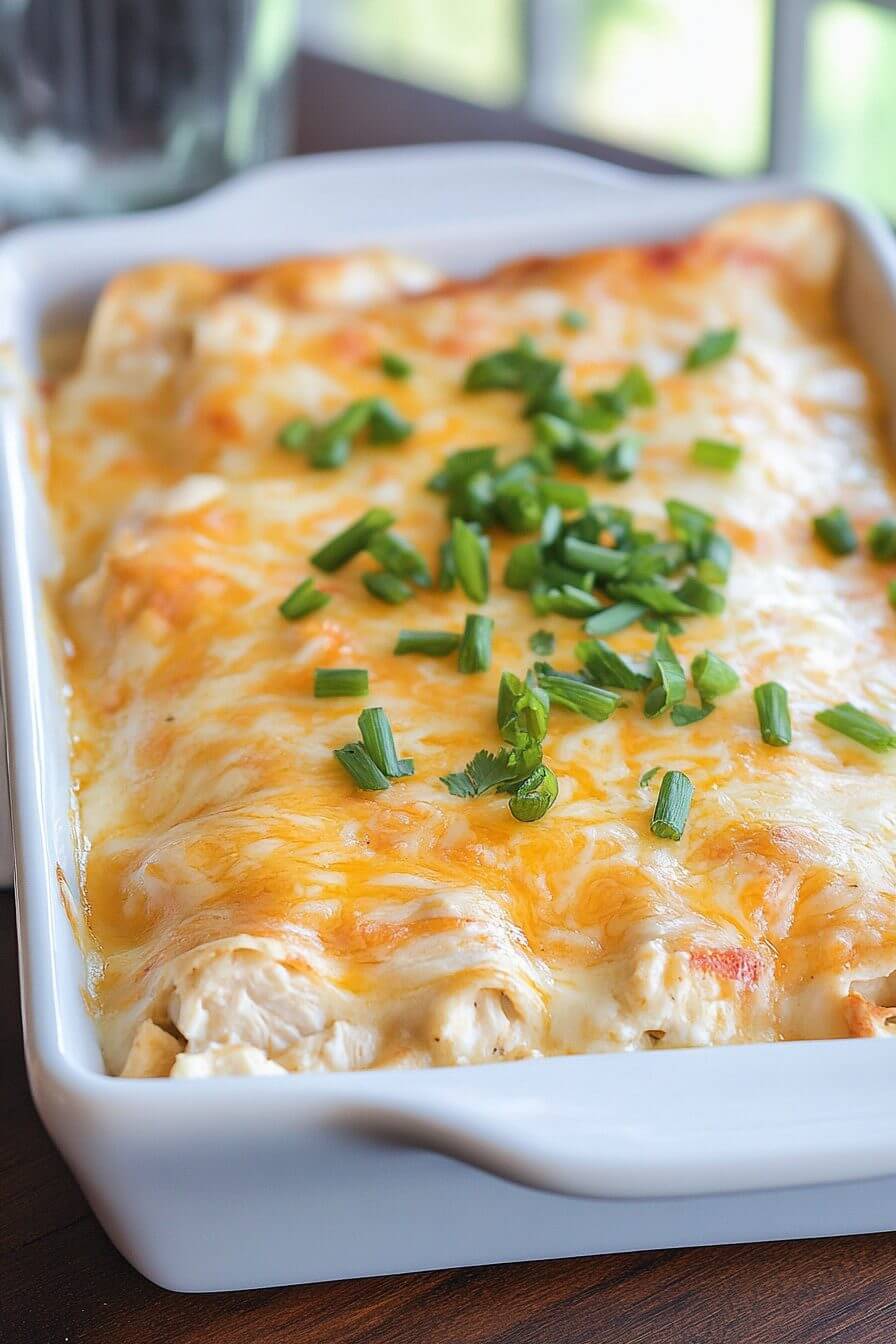 Cream Cheese Chicken Enchiladas