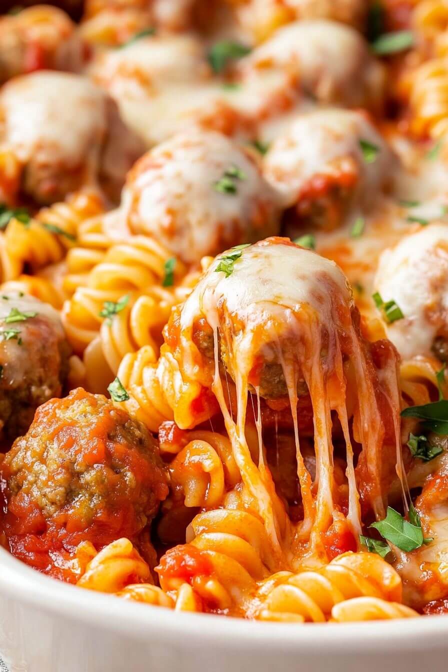 DUMP AND BAKE YOUR WAY TO A FANTASTIC MEATBALL CASSEROLE