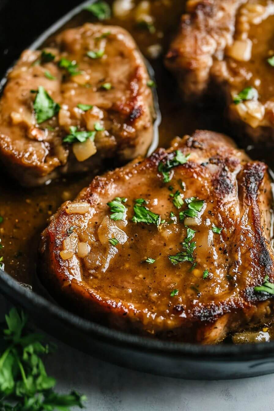 Smothered Baked Pork Chops