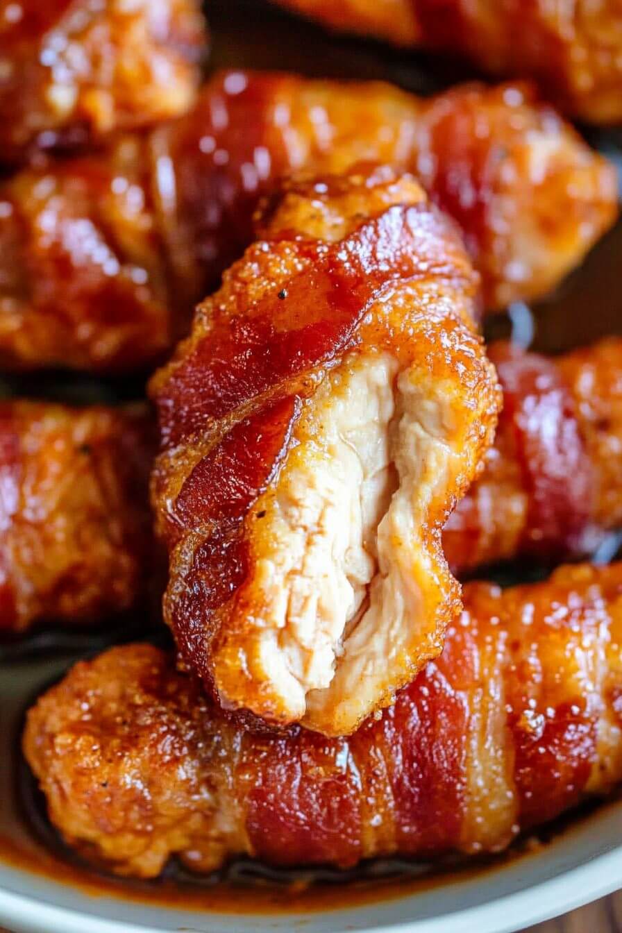 Bacon Brown Sugar Chicken Tenders 13 Bacon Brown Sugar Chicken Tenders