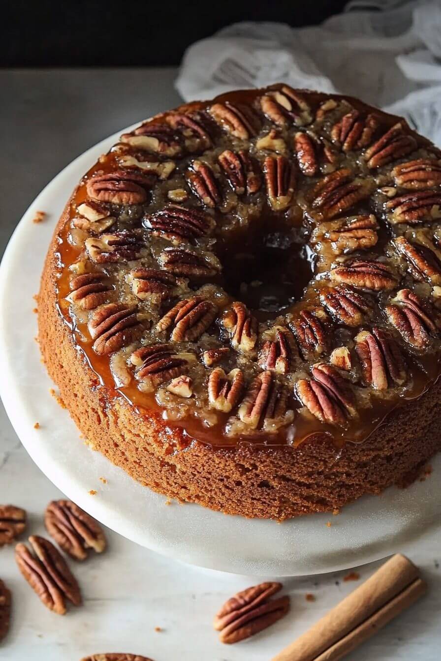 Pecan Upside Down Cake