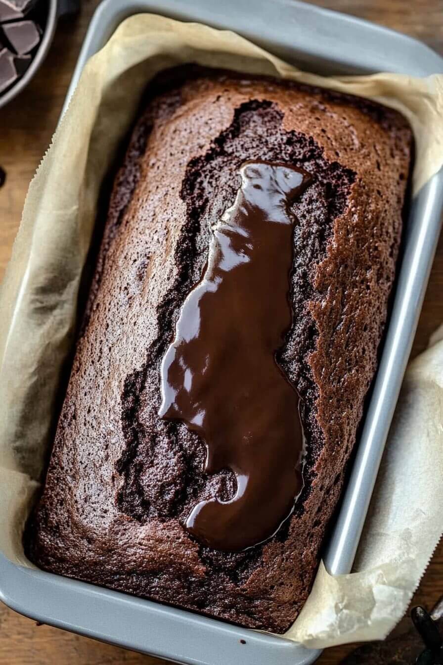 Hot Fudge Brownie Bread