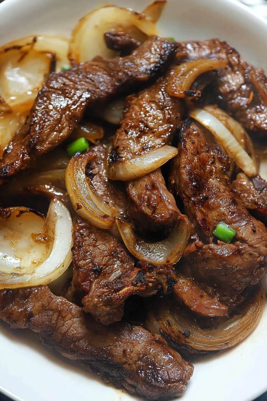 BEEF LIVER AND ONIONS
